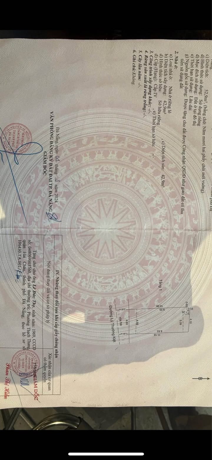 Bán đất mặt tiền 10.5m Lý Thường Kiệt 53m² giá 8.55 tỷ - Kinh doanh đỉnh cao!