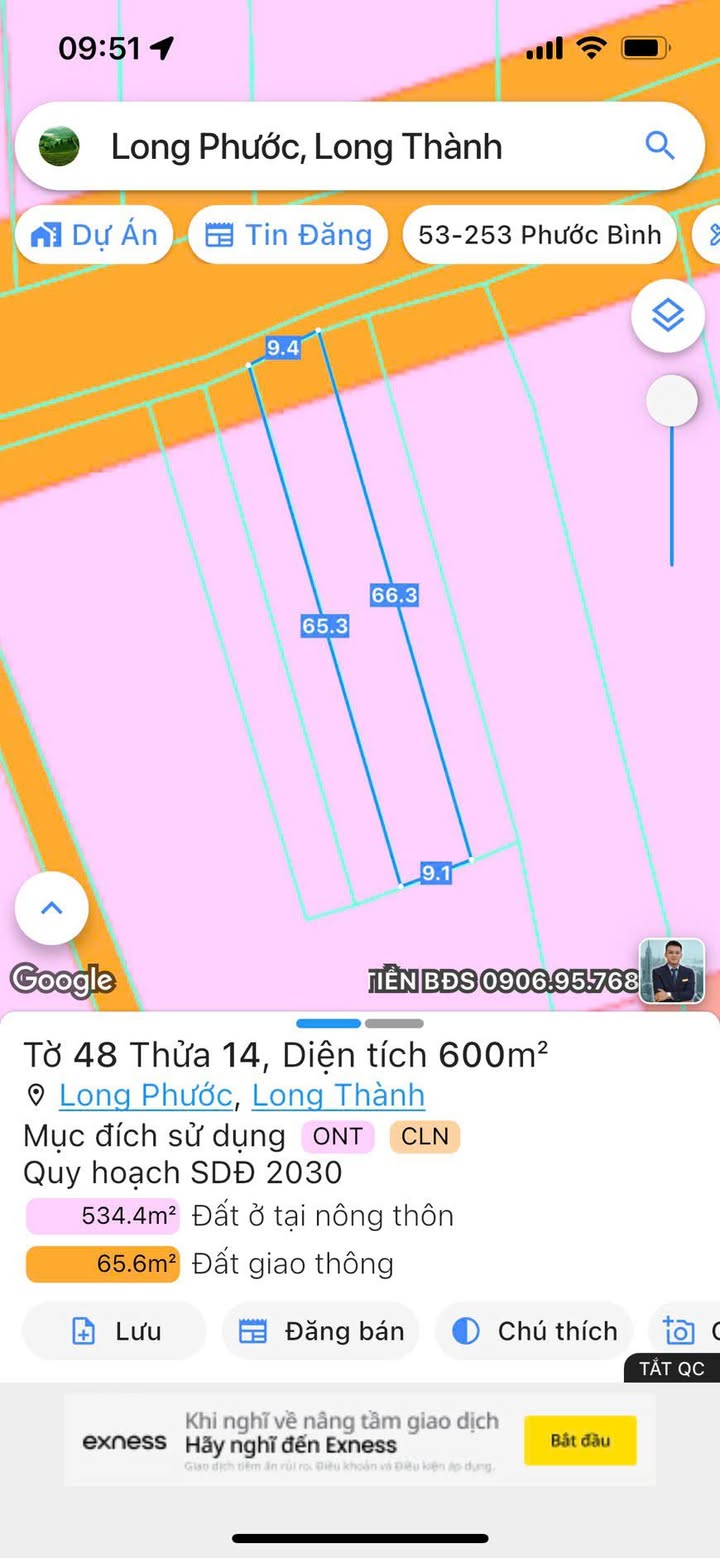 Đất nền mặt tiền đường Bàu Cạn, Long Thành, 986m² - Đầu tư sinh lời tuyệt vời!