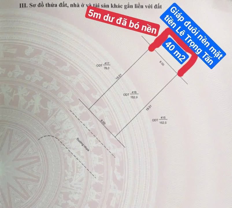 Đất nền thổ cư 192m² tại đường Lê Trọng Tấn, Mỹ Phước, Long Xuyên - Giá 3.5 tỷ, thương lượng tốt!