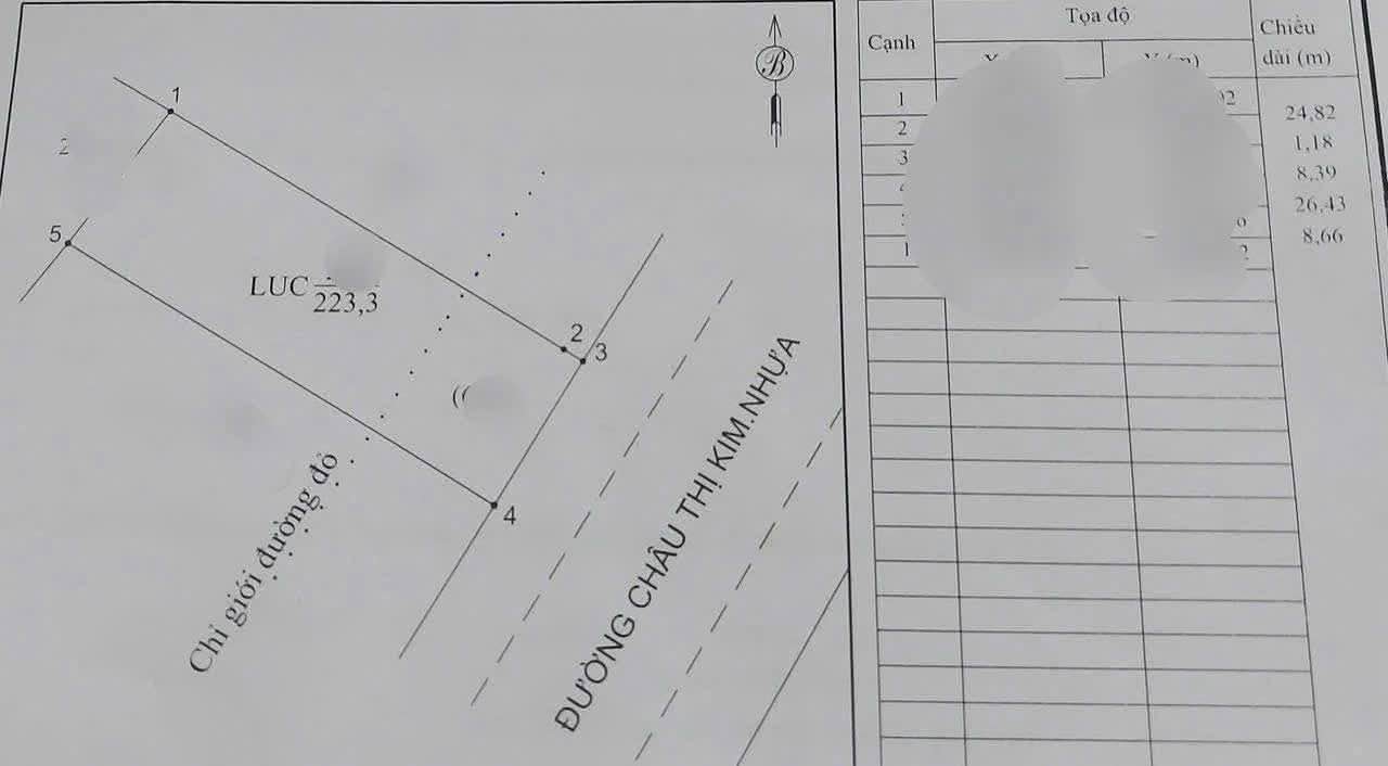 Đất thổ cư mặt tiền đường Châu Thị Kim, Tân An 223m² giá 2 tỷ - Đầu tư sinh lời ngay!