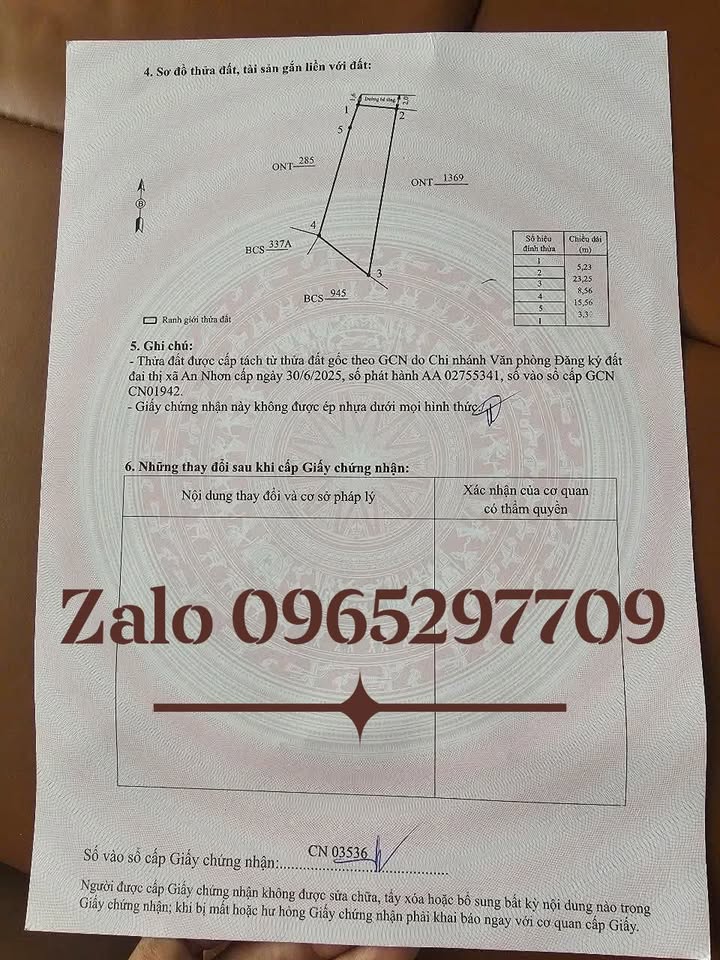 Đất nền Nhơn Lộc 135m² giá chỉ 300 triệu - Cơ hội đầu tư tuyệt vời!