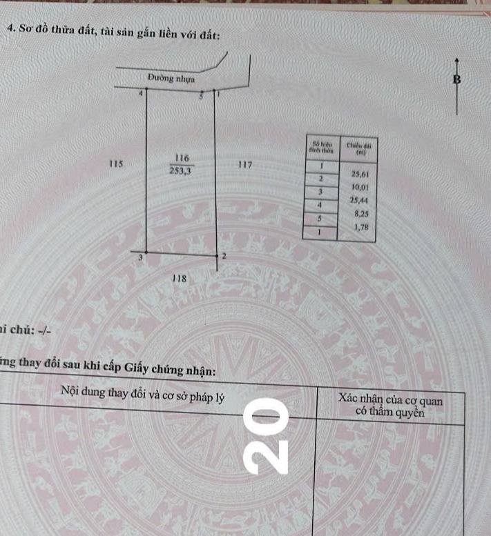 Đất thổ cư Bàu Chinh 260m² giá 1.15 tỷ - Cơ hội đầu tư hấp dẫn!