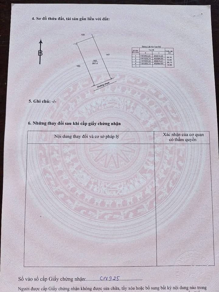 Đất nền xã Quảng Thành, Châu Đức, Bà Rịa - Vũng Tàu 270m² giá 690 triệu - Sổ đỏ chính chủ!