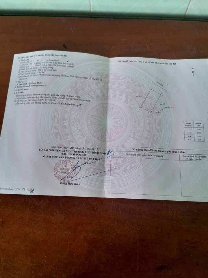 Đất mặt tiền đường Lê Hoàn, xã Cát Hiệp 200m² - Vị trí đắc địa, giá thương lượng!