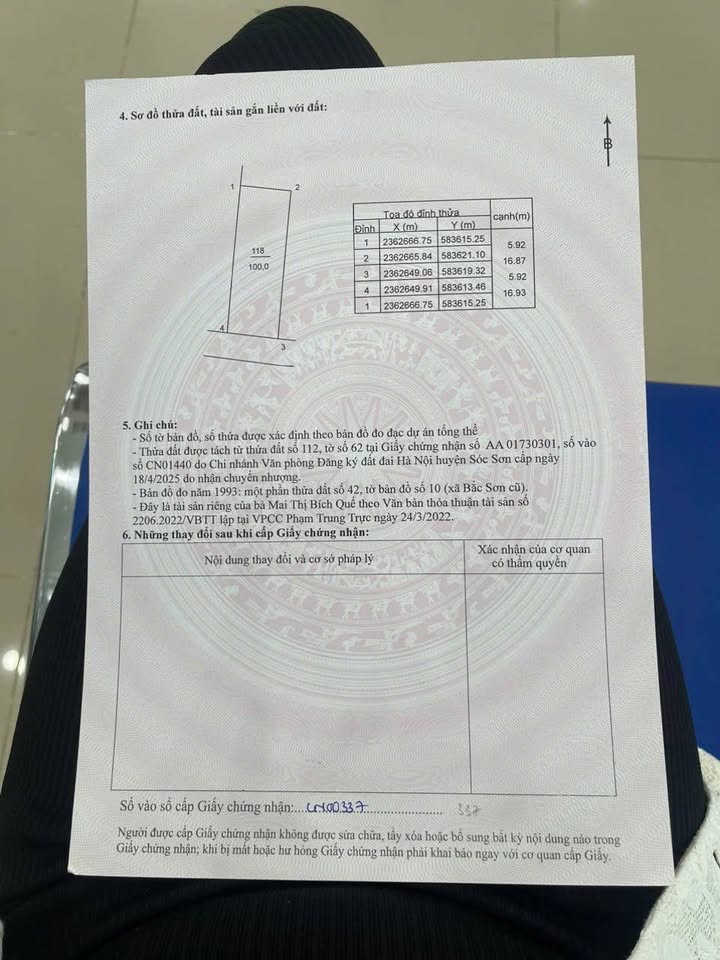 Đất thổ cư 100m² Trung Giã, Sóc Sơn chỉ 1.3 tỷ - Tiện ích đầy đủ xung quanh!