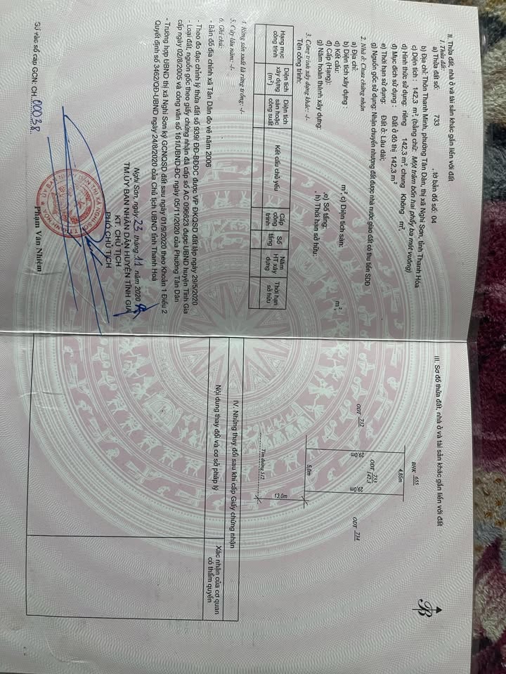 Đất nền Tân Dân, Nghi Sơn 145m² giá 1.8 tỷ - Hướng Nam, sổ đỏ chính chủ!