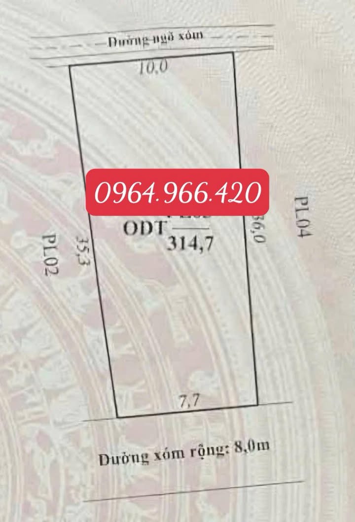 Đất thổ cư 314m² tại Mộc Sơn, Mộc Châu - Đầu tư sinh lời hấp dẫn!