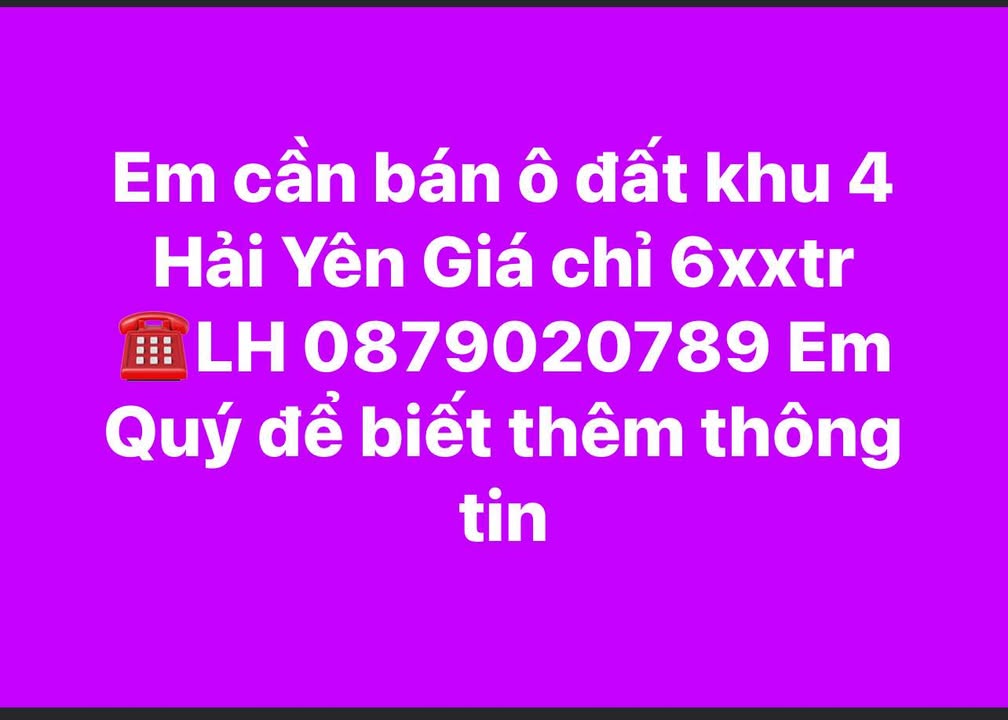 Đất nền khu dân cư Hải Yên, Móng Cái 97m² giá 600 triệu - Cơ hội đầu tư tuyệt vời!