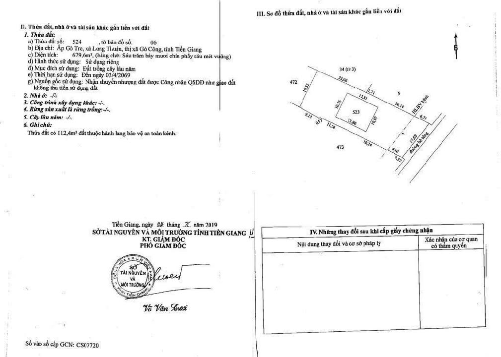 Đất nền 829m² tại Ấp Gò Tre, Long Thuận - Đầu tư sinh lời chỉ 1.3 tỷ!