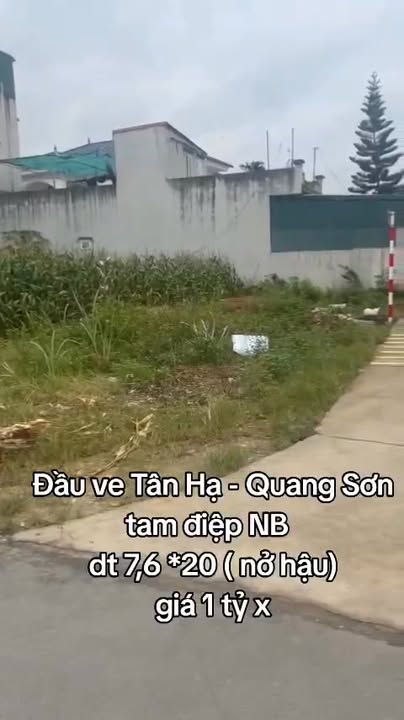 Đất nền Quang Sơn, Tam Điệp, Ninh Bình 152m² - Nở hậu, vị trí đắc địa!