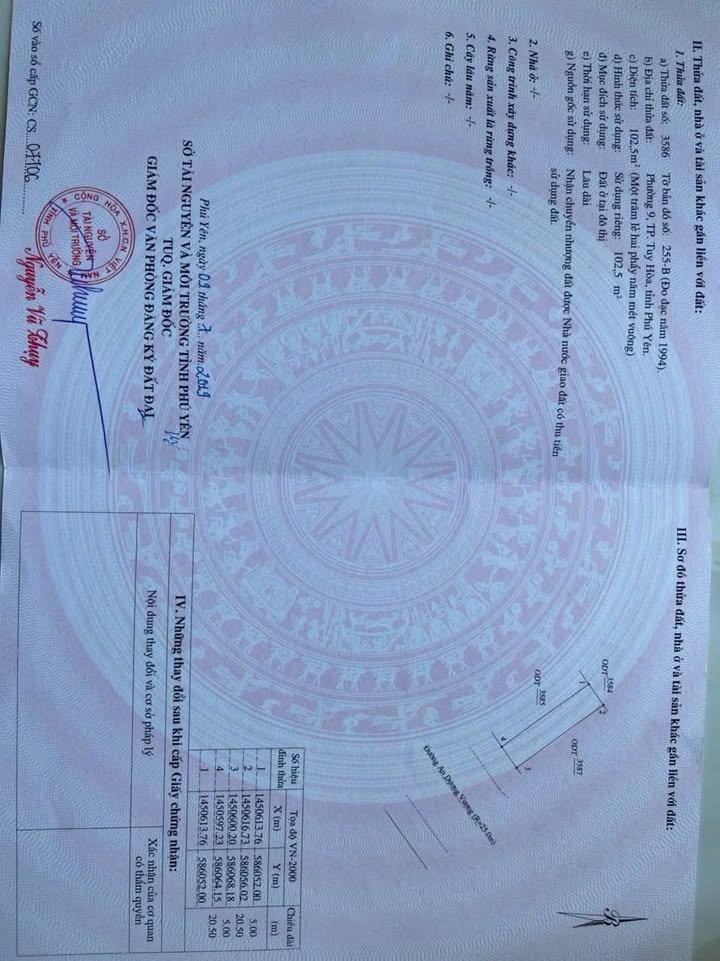 Bán lô đất mặt tiền đường An Dương Vương, Tuy Hòa 102.5m² giá 5.7 tỷ - Cơ hội đầu tư tuyệt vời!