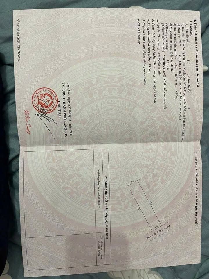 Đất đẹp trung tâm TP Lạng Sơn 79m² giá 3 tỷ - Đầu tư sinh lời ngay!