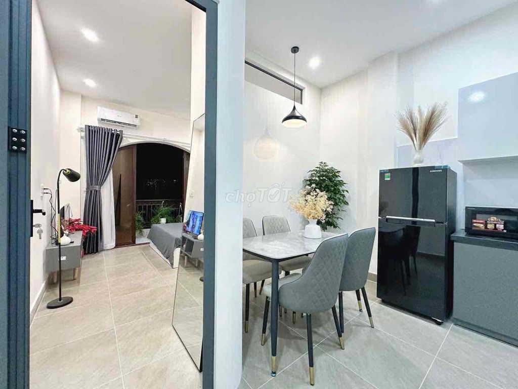 Căn hộ cho thuê Quận 3 50m² giá 7.7 triệu - Thiết kế hiện đại, đầy đủ nội thất!