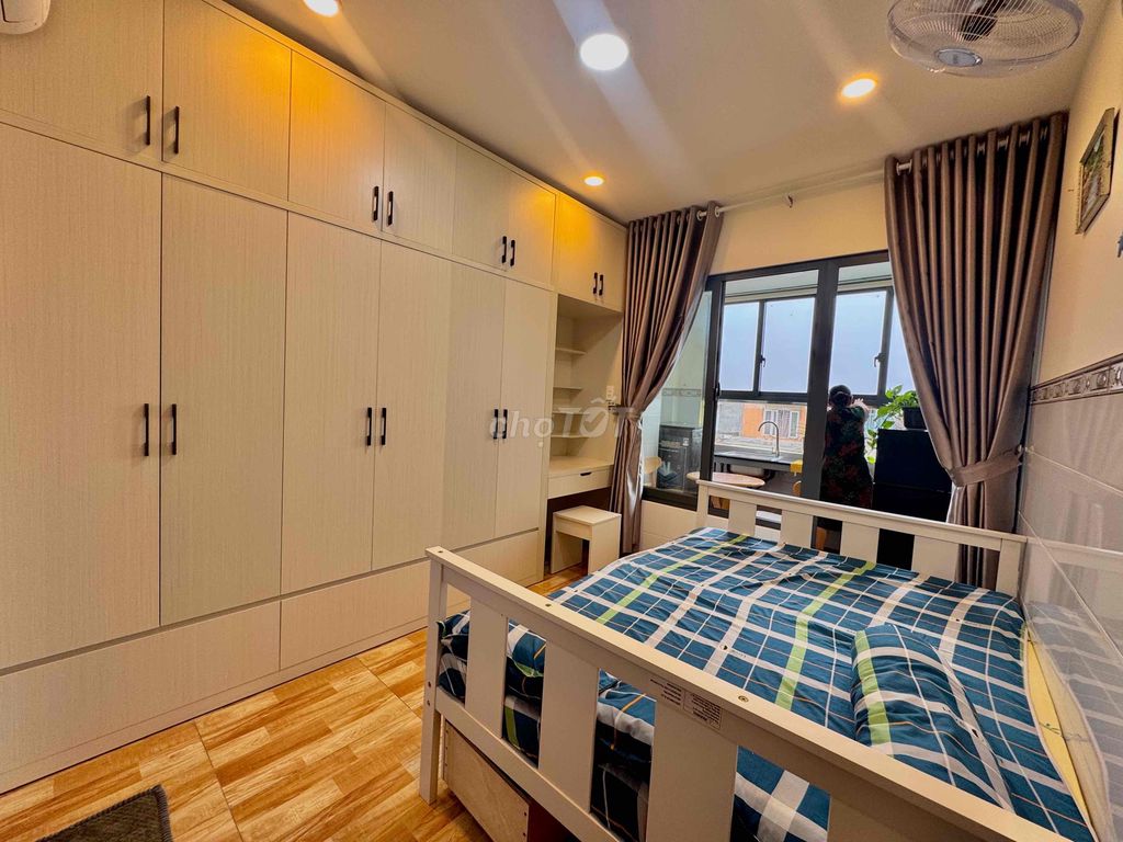 Căn hộ 1PN Nguyễn Xí 25m² giá 5.8 triệu - Full nội thất, thang máy