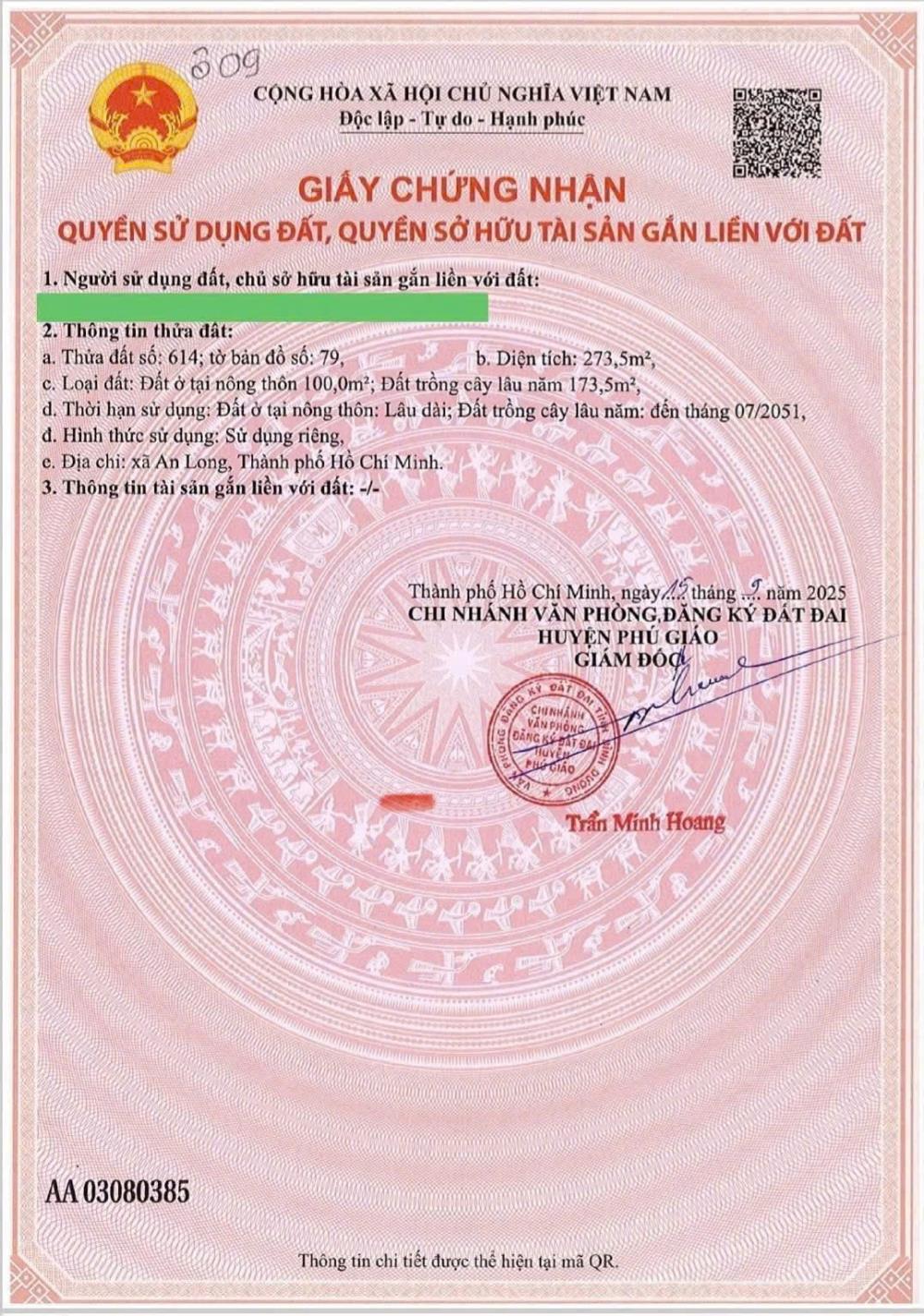 Đất nền An Linh, Phú Giáo 270m² giá 740 triệu - Đầu tư sinh lời ngay!