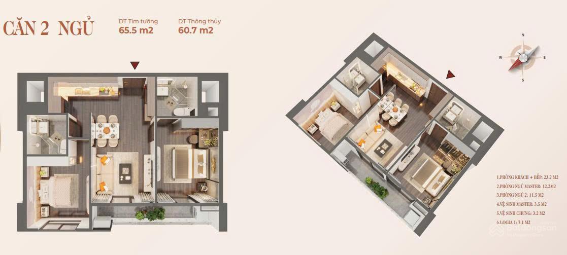 Căn hộ góc 2PN tại Rose Residence Hải Phòng giá chỉ 2.79 tỷ - Cơ hội vàng cho nhà đầu tư!