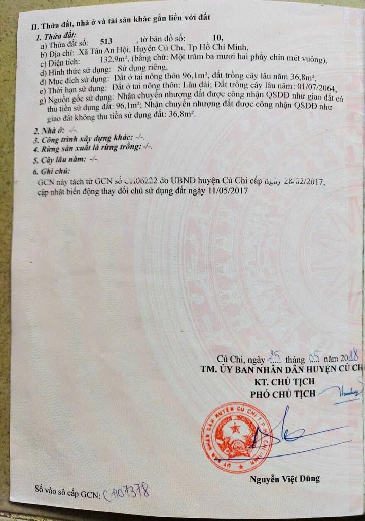 Đất nền mặt tiền đường Nguyễn Văn Khạ, Củ Chi 137m² giá 3.4 tỷ - Đầu tư sinh lời ngay!