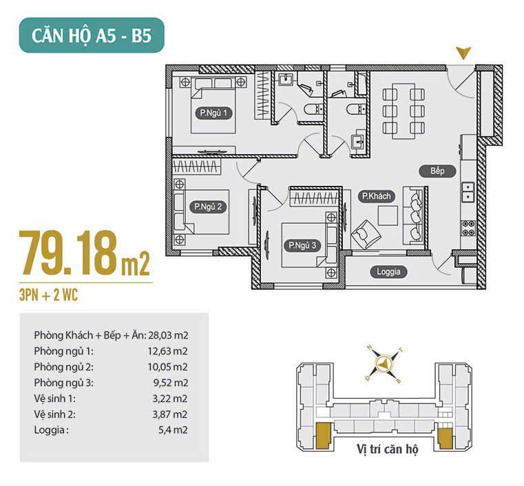 Căn hộ Anland Premium Hà Đông 80m² giá thỏa thuận - Căn góc hướng mát, full nội thất