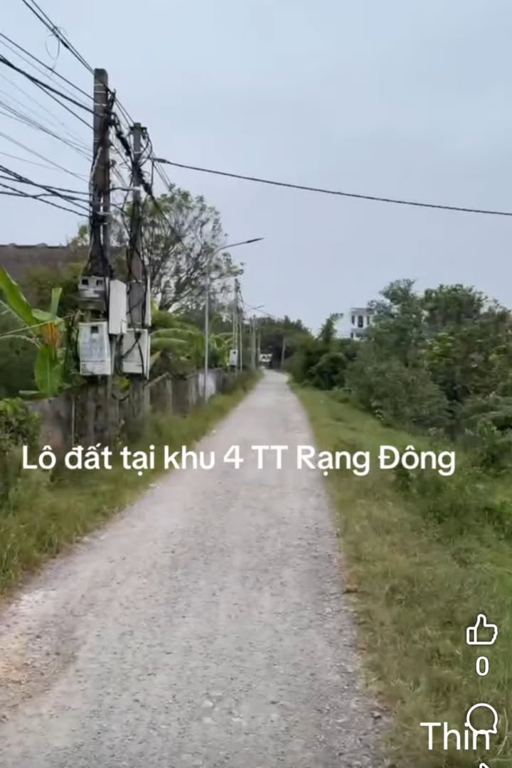 Đất mặt đường Rạng Đông 197m² giá 1.25 tỷ - Sổ đỏ chính chủ, vị trí đẹp!