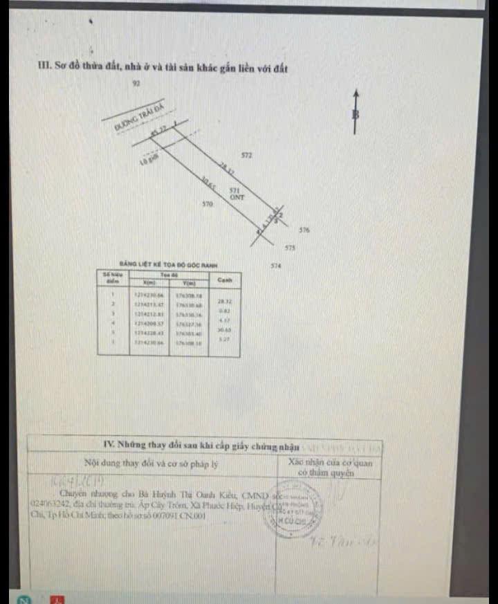 Đất thổ cư Củ Chi 145m² giá 900 triệu - Cơ hội đầu tư sinh lời!