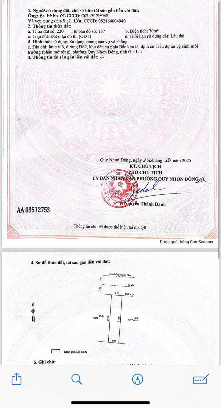 Nhà 2 tầng view sông tại khu TVSMT Quy Nhơn 70m² giá 3.85 tỷ - Sổ đỏ chính chủ!