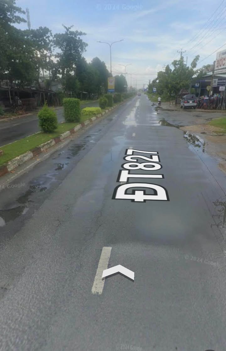 Đất thổ cư mặt tiền tỉnh lộ 827A, Bình Tâm, Tân An - Giá 3.2 tỷ, thương lượng!