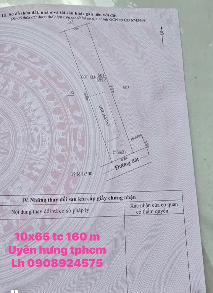 Đất thổ cư 160m² tại Uyên Hưng - Giá chỉ 5 tỷ - Đầu tư sinh lời cao!