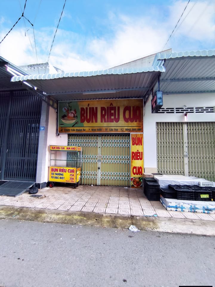 Mặt bằng quán Bún Riêu Cua tại Trần Khánh Dư, Cần Thơ - Giá thuê chỉ 4.5 triệu!