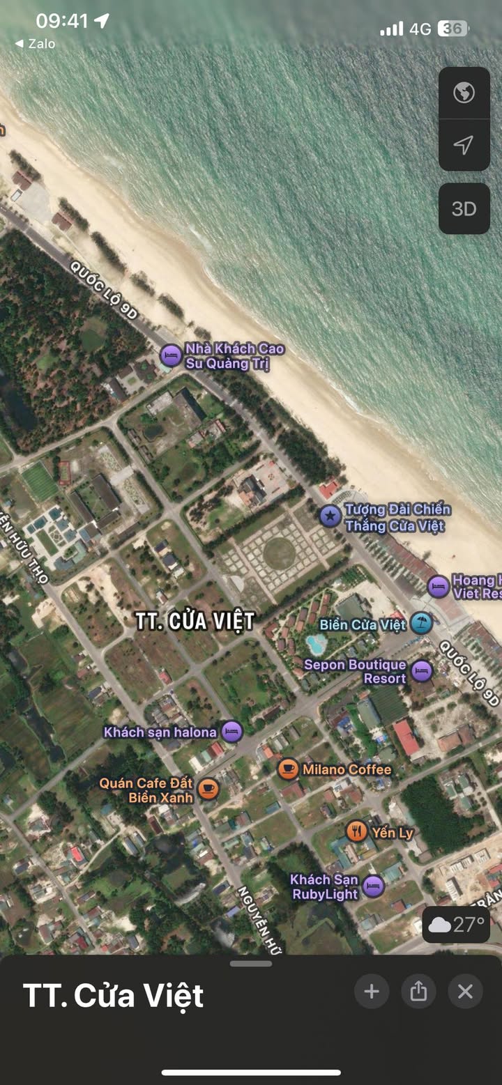 Đất nền Cửa Việt 200m² giá 2 tỷ - Vị trí đắc địa chỉ cách biển 200m!