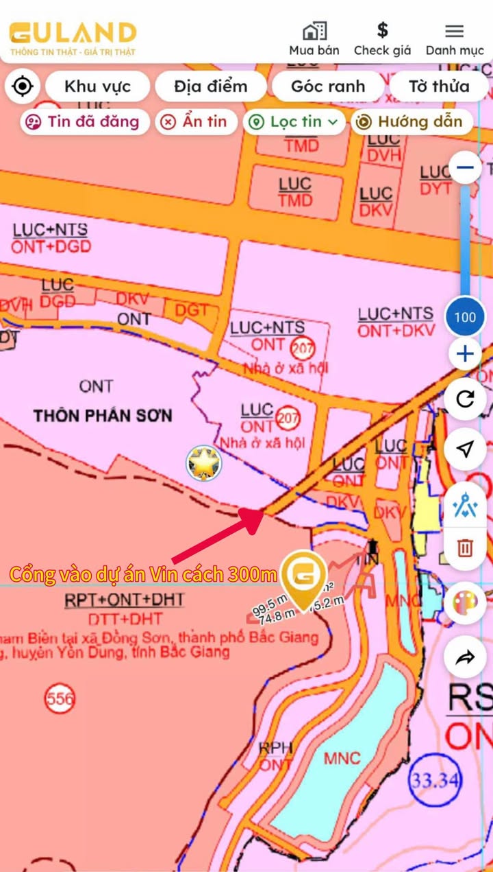 Đất thổ cư 100m² thôn Phấn Sơn, Bắc Giang giá chỉ 1.9 tỷ - Nở hậu đẹp!