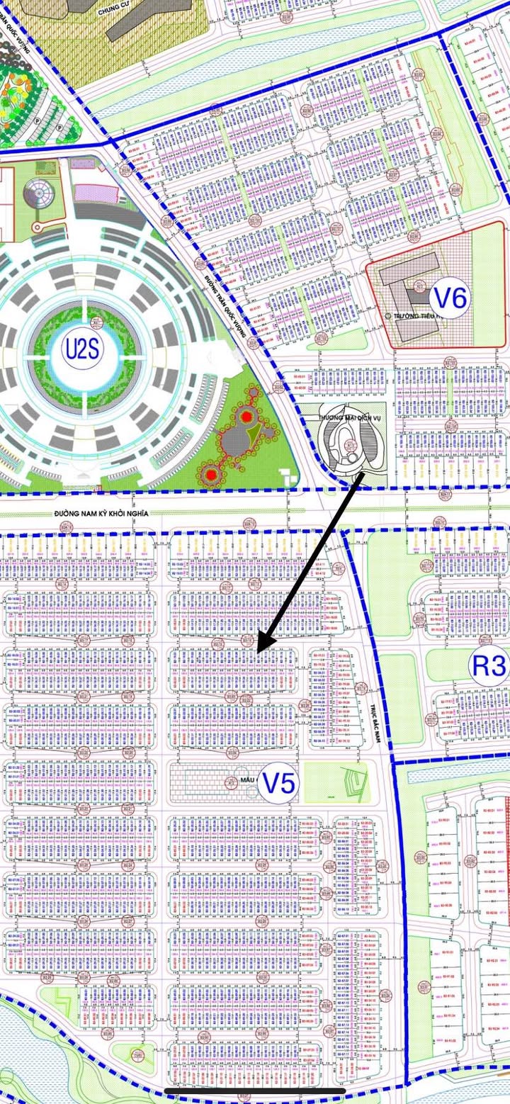 Đất nền Khu V5 FPT Đà Nẵng 90m² giá 4.8 tỷ - Vị trí đắc địa gần trục Bắc Nam