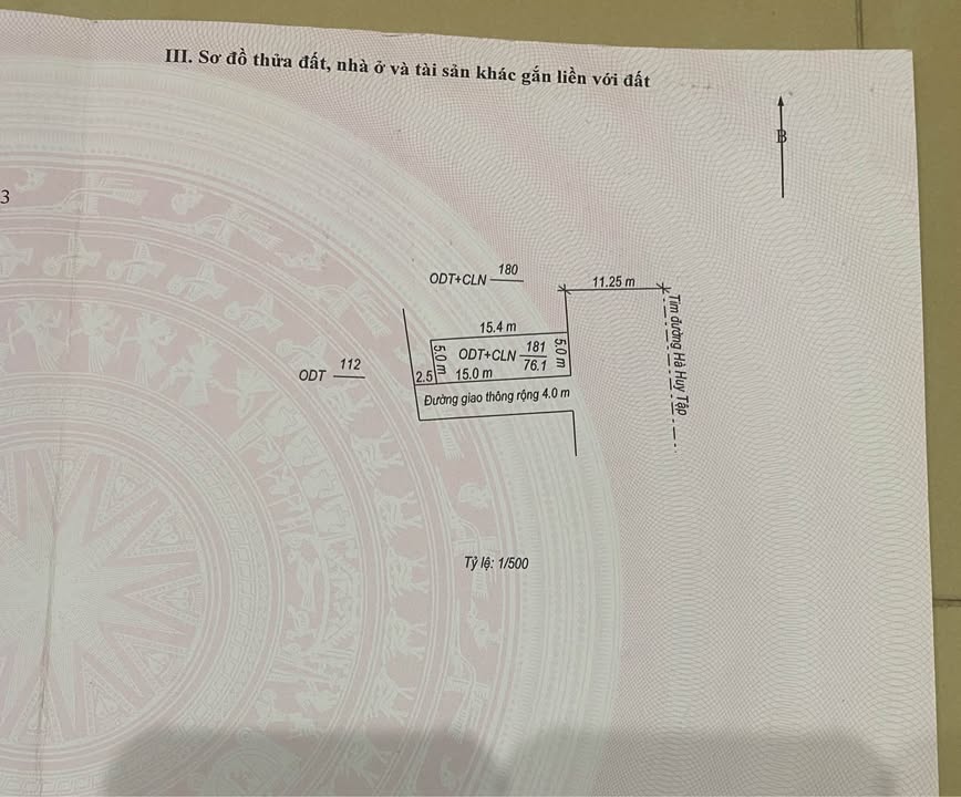 Đất 3 mặt tiền đường Hà Huy Tập, Bắc Nghĩa, 77m² - Cơ hội đầu tư kinh doanh tuyệt vời!