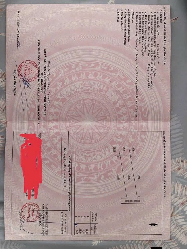 Đất thổ cư Trảng Bom 105m² chỉ 1.2 tỷ - Sổ đỏ chính chủ, đầu tư sinh lời!