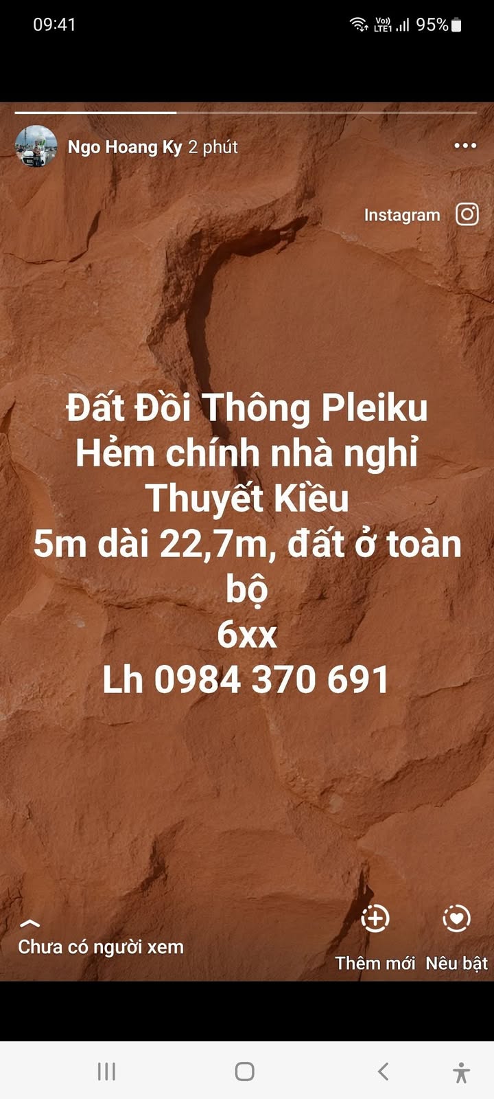 Đất ở chính chủ Thuyết Kiều, Pleiku 113m² giá chỉ 600 triệu - Cơ hội vàng đầu tư!