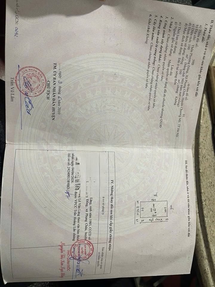 Đất nền Phụng Châu Chương Mỹ 100m² giá 4.85 tỷ - Đường ô tô đỗ cửa!