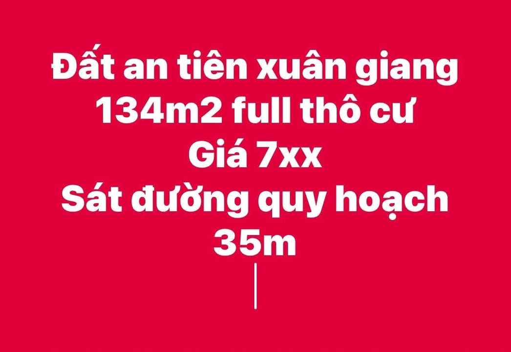 Đất nền Xuân Giang Nghi Xuân 134m² giá 700 triệu - Sát đường quy hoạch 35m!