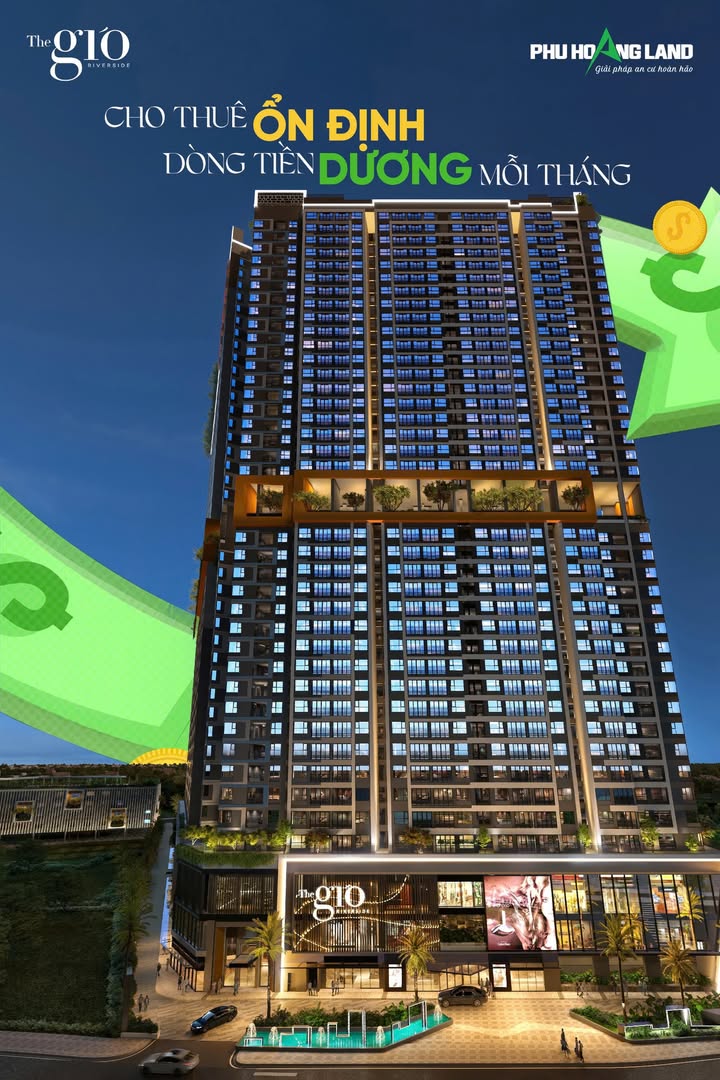 Căn hộ The Gió Riverside Dĩ An 10 triệu - Đầu tư sinh lời ổn định!