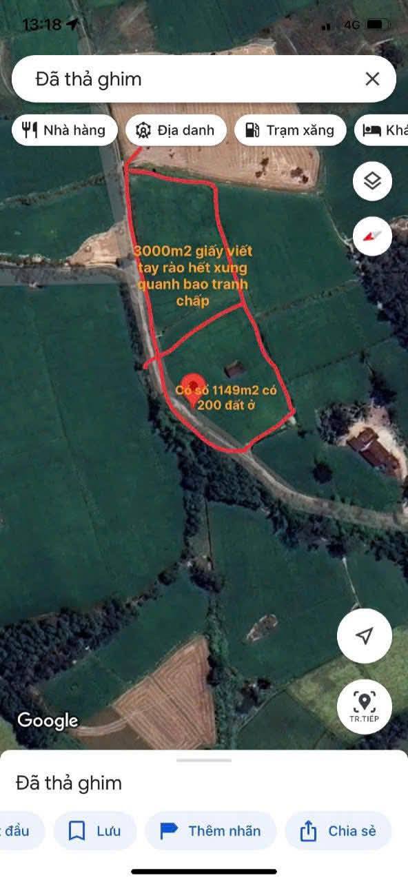 Đất thổ cư Cát Tân, Phù Cát 4000m² giá 1 tỷ - Cơ hội hiếm có!