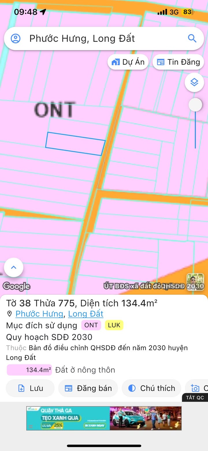 Đất nền Phước Hưng, Bà Rịa 100m² giá 1.7 tỷ - Sổ đỏ chính chủ!