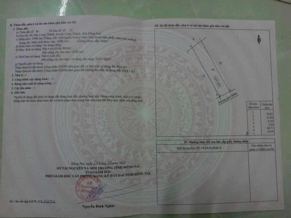 Đất nền 1 sào tại Văn Hải, Long Thành - Giá chỉ 1 tỷ, kinh doanh đa ngành!