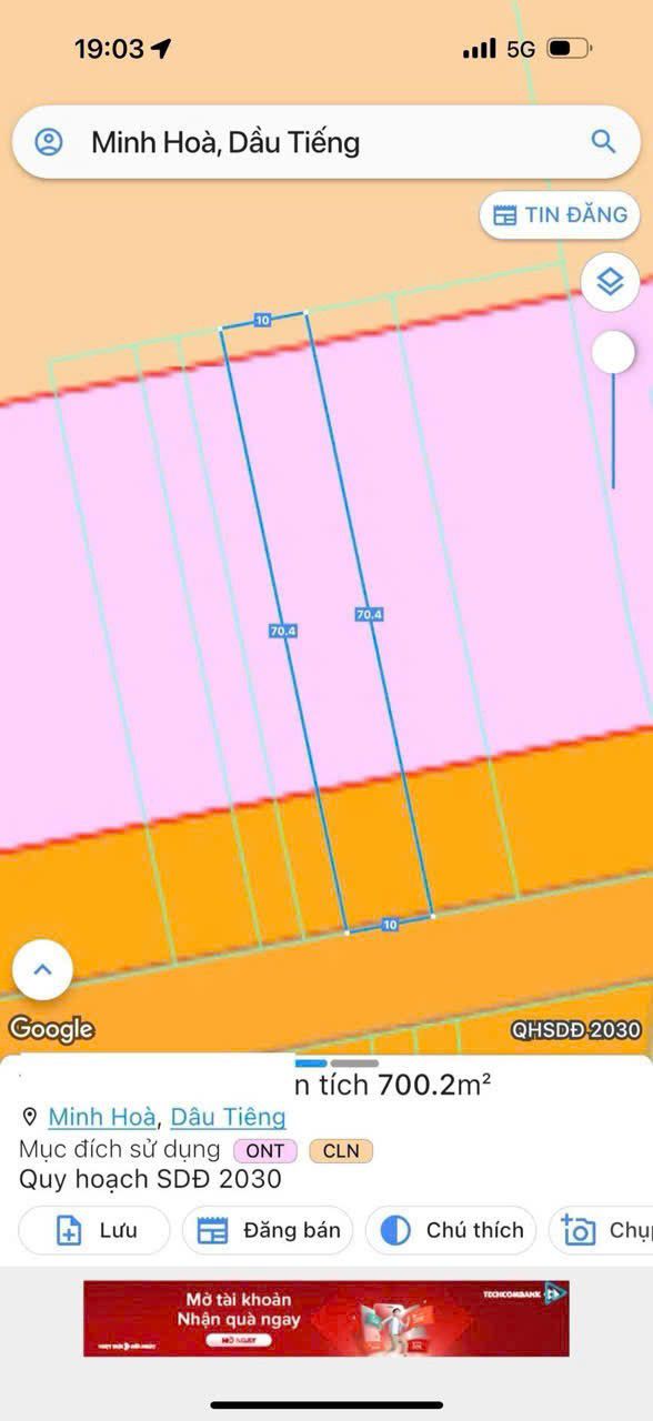 Đất nền đẹp tại ĐT 749B, Minh Hòa, Dầu Tiếng 700m² giá chỉ 1 tỷ - Đầu tư sinh lời ngay!