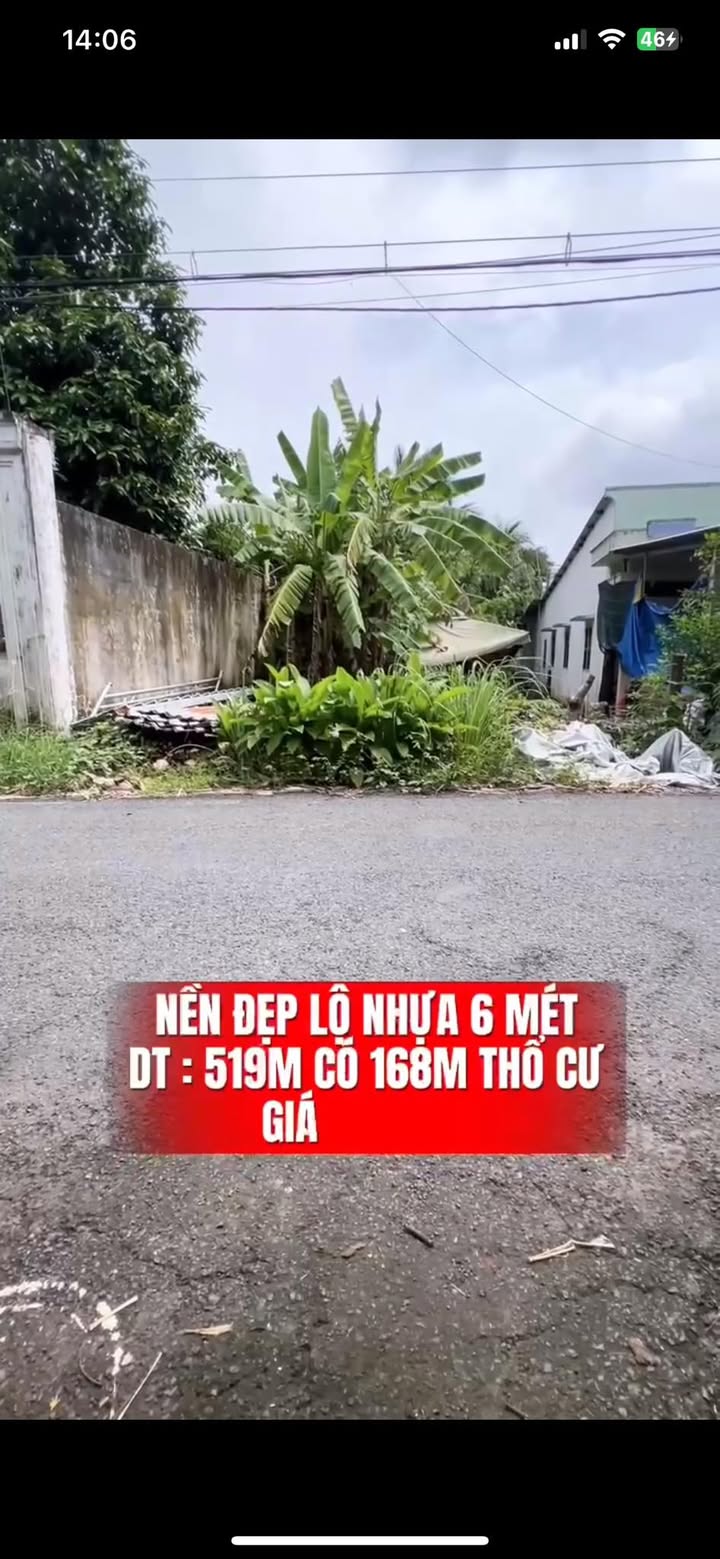 Đất nền 519m² tại Khu dân cư Ngân Thuận, Cần Thơ - Chỉ 3,7 tỷ, hướng Tây!