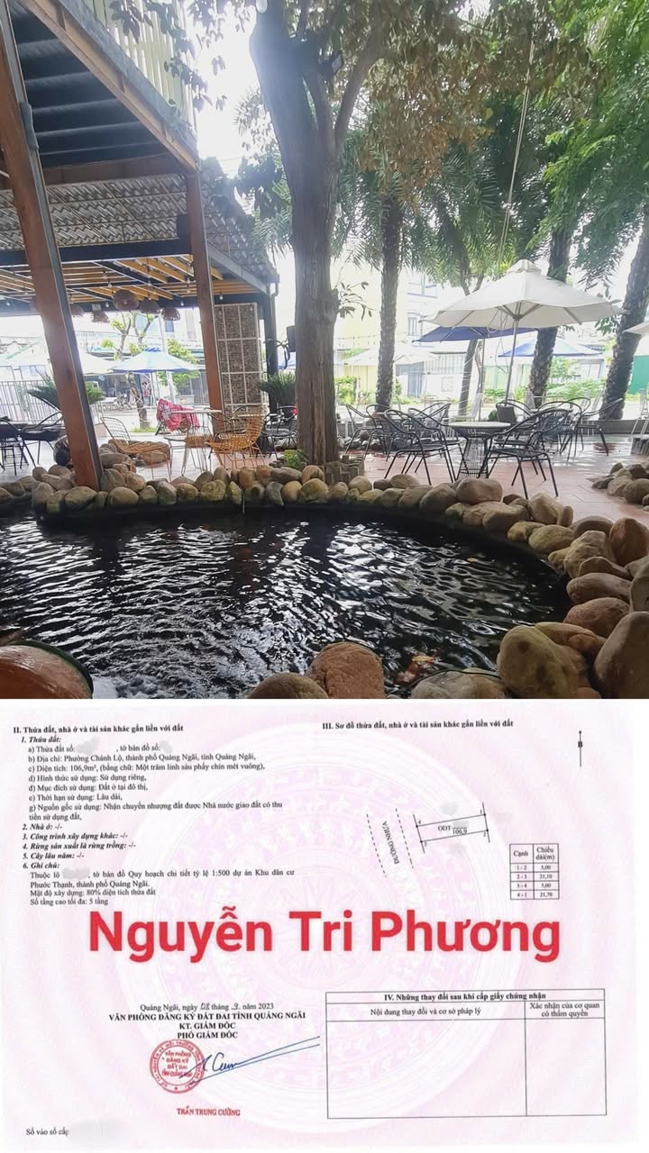 Đất nền KDC Phước Thạnh, Quảng Ngãi 106m² giá 2.99 tỷ - Hướng Tây phong thủy tốt!