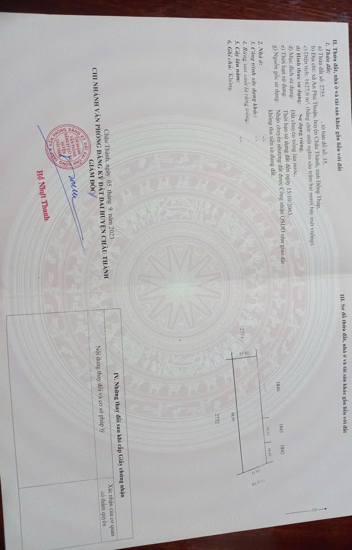 Đất nền 2,2 công tại An Phú Thuận, Châu Thành - Giá chỉ 2,25 tỷ VND