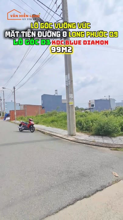 Đất nền lô góc 2 mặt tiền Blue Diamond Long Phước 99m² giá chỉ 3.5 tỷ - Tiềm năng sinh lời lớn!