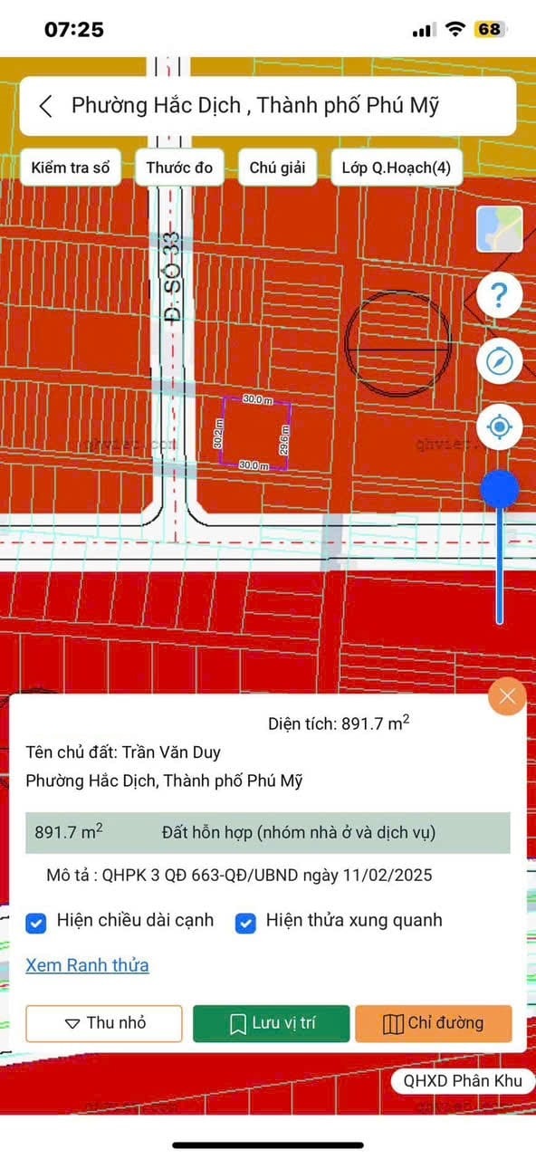 Đất 2 mặt tiền Tân Thành, Phú Mỹ 900m² giá 5.5 tỷ - Cơ hội đầu tư tuyệt vời!