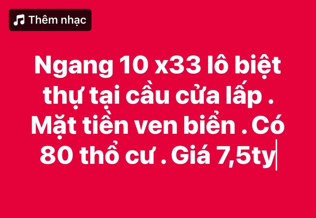 Biệt thự Phước Tỉnh Bà Rịa - Vũng Tàu 330m² giá 7.5 tỷ - Mặt tiền ven biển hấp dẫn!