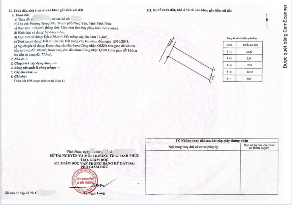 Đất nền trung tâm Phúc Yên 107m² giá 2.577 tỷ - Vị trí đắc địa cho đầu tư!