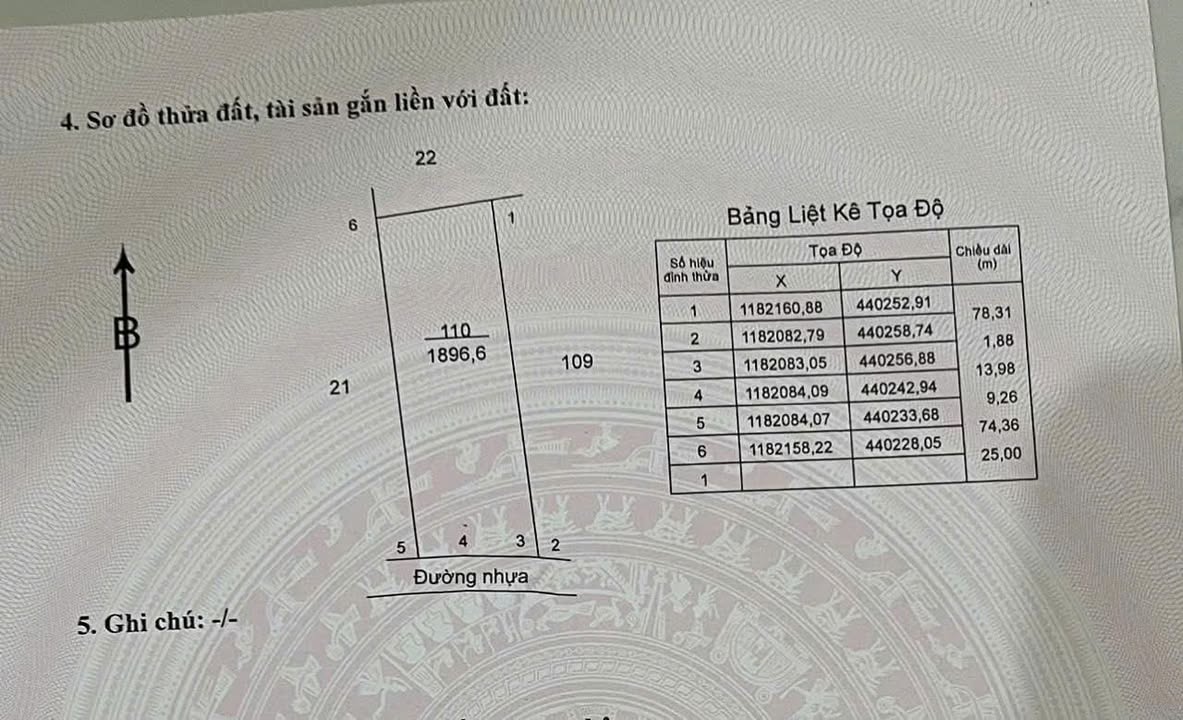 Đất nền Bàu Chinh, Châu Đức 2100m² giá 3 tỷ - Khu dân cư sầm uất