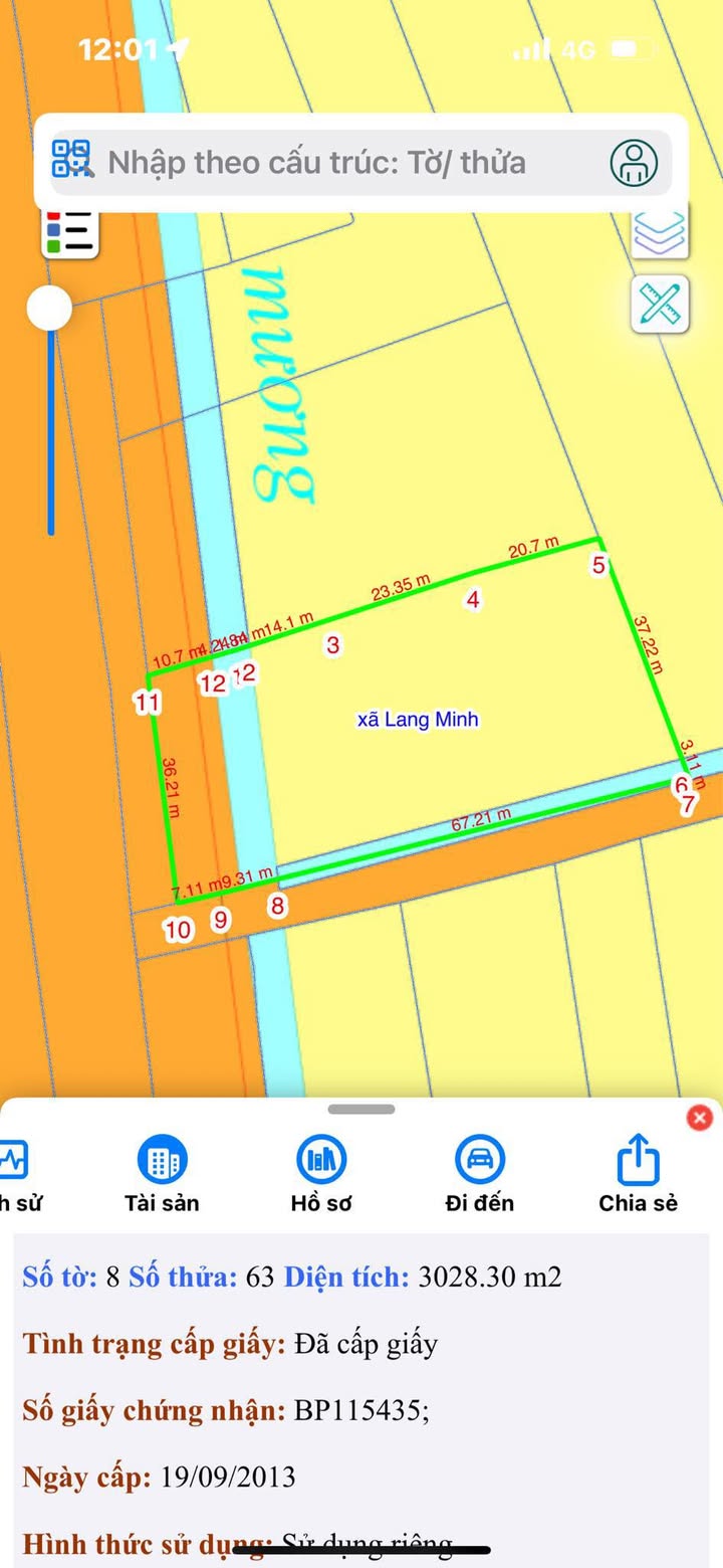 Đất nền 3 sào mặt tiền đường 765, xã Lang Minh, giá 1.8 tỷ - Cơ hội đầu tư tuyệt vời!